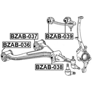 Mounting Control Trailing Arm - FEBEST BZAB036