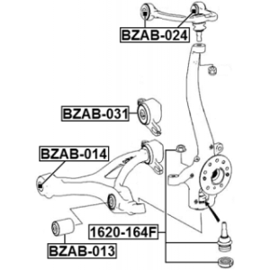 Mounting Control Trailing Arm - FEBEST BZAB031
