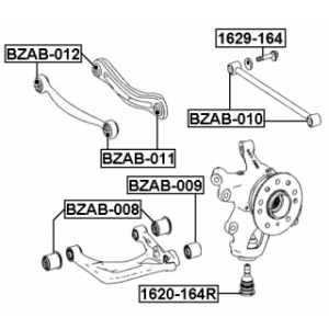 Mounting Control Trailing Arm - FEBEST BZAB012