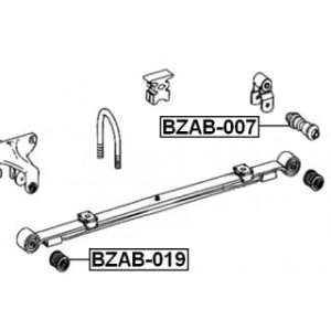 Bushing Leaf Spring - FEBEST BZAB007
