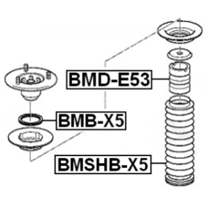 Rubber Buffer Suspension - FEBEST BMDE53
