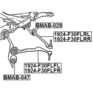 Mounting Control Trailing Arm - FEBEST BMAB047