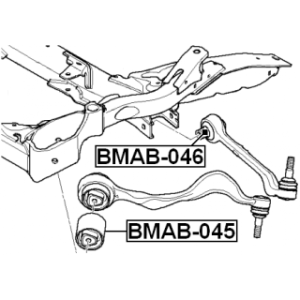 Mounting Control Trailing Arm - FEBEST BMAB046