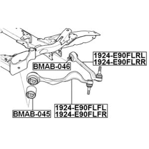 Mounting Control Trailing Arm - FEBEST BMAB045