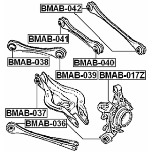 Mounting Control Trailing Arm - FEBEST BMAB038
