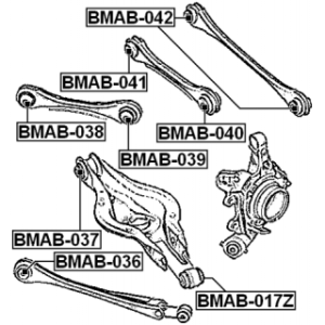 Mounting Control Trailing Arm - FEBEST BMAB036