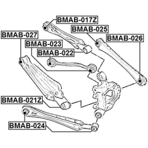 Mounting Control Trailing Arm - FEBEST BMAB024