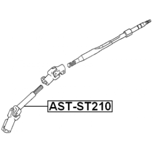 Steering Shaft - FEBEST ASTST210
