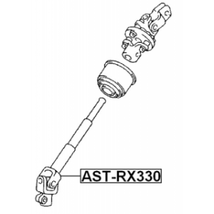 Steering Shaft - FEBEST ASTRX330