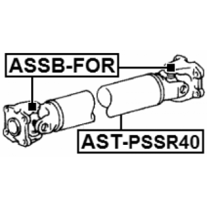 Propshaft Axle Drive - FEBEST ASTPSSR40