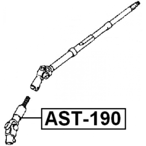 Steering Shaft - FEBEST AST190