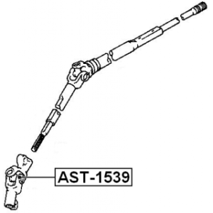 Joint Steering Shaft - FEBEST AST1539