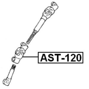 Steering Shaft - FEBEST AST120